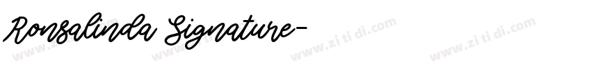 Ronsalinda Signature字体转换